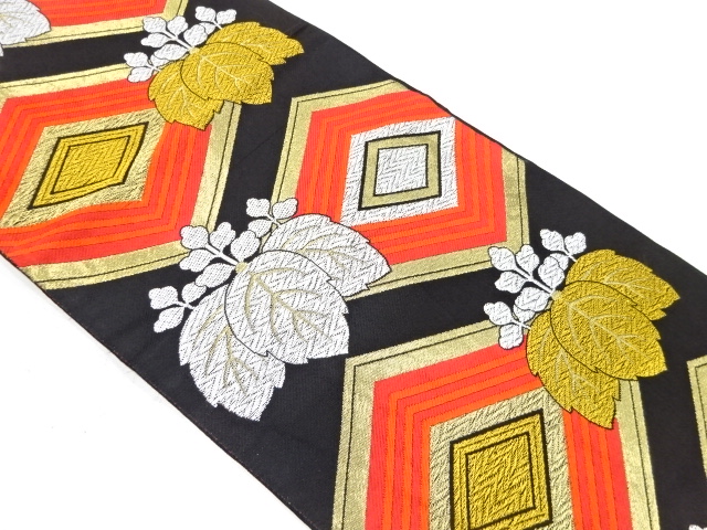 JAPANESE KIMONO / ANTIQUE FUKURO OBI / WOVEN PAULOWNIA